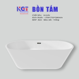 Bồn Tắm Nằm Acrylic 822( Màu Trắng)