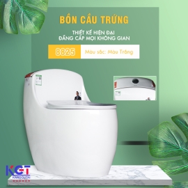 Bồn cầu trứng men sứ NANO 8825