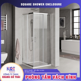 Phòng tắm vách kính Square shower enclosure 6mm
