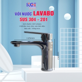 Vòi Lavabo Sus 304 - 201
