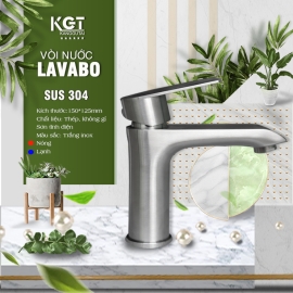 Vòi Lavabo Sus 304 ( Nóng lạnh )