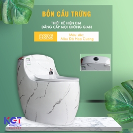 Bồn cầu trứng men sứ NANO 8825 ( Màu đá hoa cương )