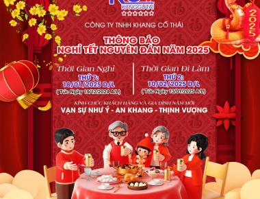 THÔNG BÁO LỊCH NGHỈ TẾT NGUYÊN ĐÁN NĂM 2025